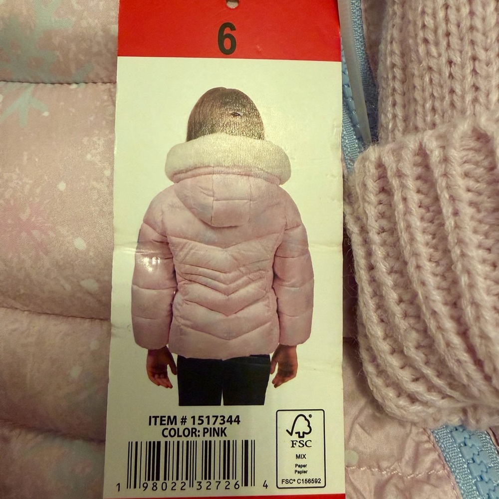 Snozu Kids' Jacket with Hat Pink Girl 6 - Picture 3 of 5
